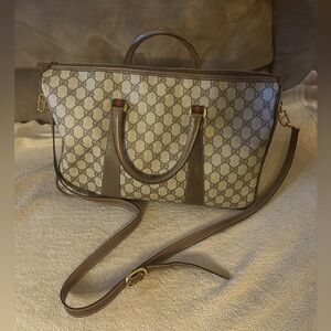 Vintage  (rare) Gucci Large Tote Overnight Boston/Doctor Bag with Strap